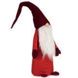 Figurine Décorative Gnome Blanc Rouge Polyester Bois Sable 20 x 100 x 25 cm (8 Unités) - Sapin Belge