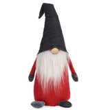 Figurine Décorative Gnome Blanc Rouge Gris Polyester Bois Sable 14 x 48 x 17,5 cm (16 Unités) - Sapin Belge