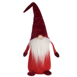 Figurine Décorative Gnome Blanc Rouge Polyester Bois Sable 14 x 48 x 17,5 cm (16 Unités) - Sapin Belge