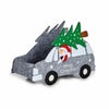 Panier décoratif Voiture Père Noël Gris 10,5 x 15 x 20,5 cm (36 Unités) - Sapin Belge