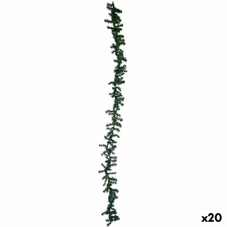 Guirlande de Noël Branche Vert Plastique 270 x 26 x 2 cm (20 Unités) - Sapin Belge