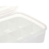 Boîte de rangement avec couvercle Blanc Transparent Plastique 21,5 x 8,5 x 15 cm (12 Unités) - Sapin Belge