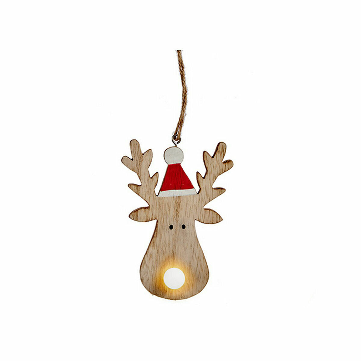 Décorations de Noël Renne Marron Bois 7,5 x 2,5 x 17 cm (24 Unités) - Sapin Belge