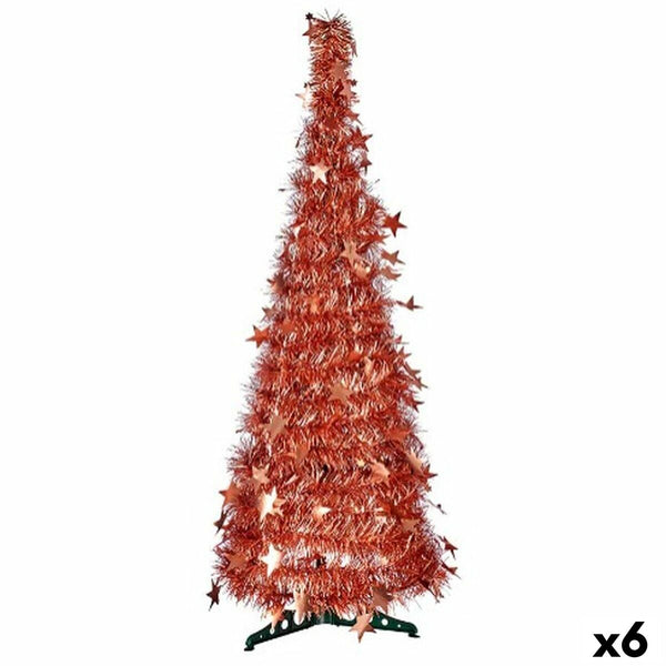 Sapin de Noël Bronze guirlande 37 x 37 x 105 cm (6 Unités) - Sapin Belge