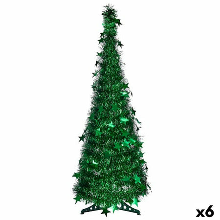 Sapin de Noël Vert guirlande 37 x 37 x 105 cm (6 Unités) - Sapin Belge
