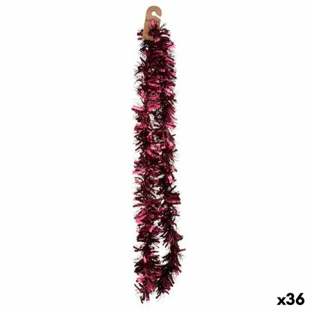Guirlande de Noël guirlande Fuchsia Plastique 11 x 11 x 200 cm (36 Unités) - Sapin Belge