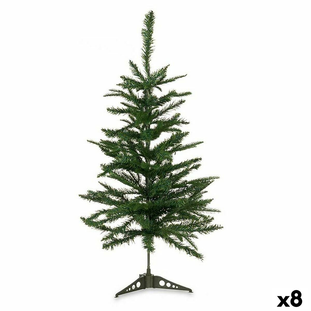 Sapin de Noël Vert Métal Plastique 48 x 48 x 90 cm (8 Unités) - Sapin Belge