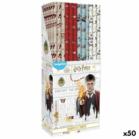 Papier-cadeau Harry Potter 70 x 200 cm (50 Unités) - Sapin Belge