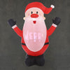 Père Noël gonflable rouge projecteur à led - l89xw78xh180cm - Sapin Belge